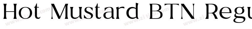 Hot Mustard BTN Regu字体转换
